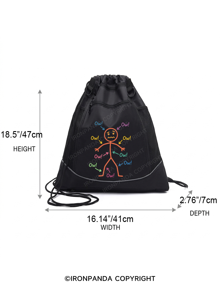 OW! Gym Drawstring Bag