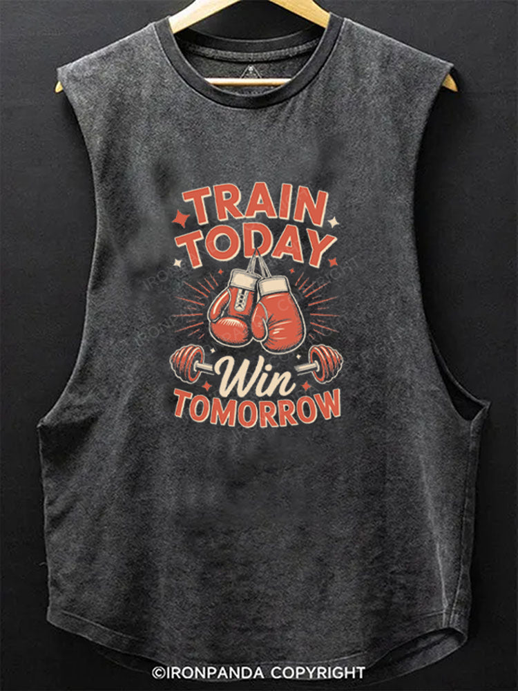 TRAIN TODAY Win TOMORROW Scoop Bottom Cotton Tank