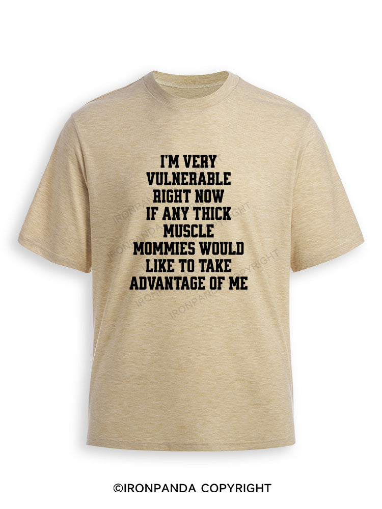 I'm very vulnerable right Ultra Soft Heather T-Shirt