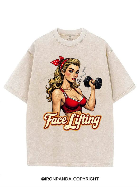 face lifting VINTAGE GYM SHIRT