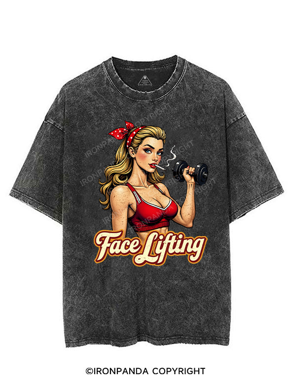 face lifting VINTAGE GYM SHIRT