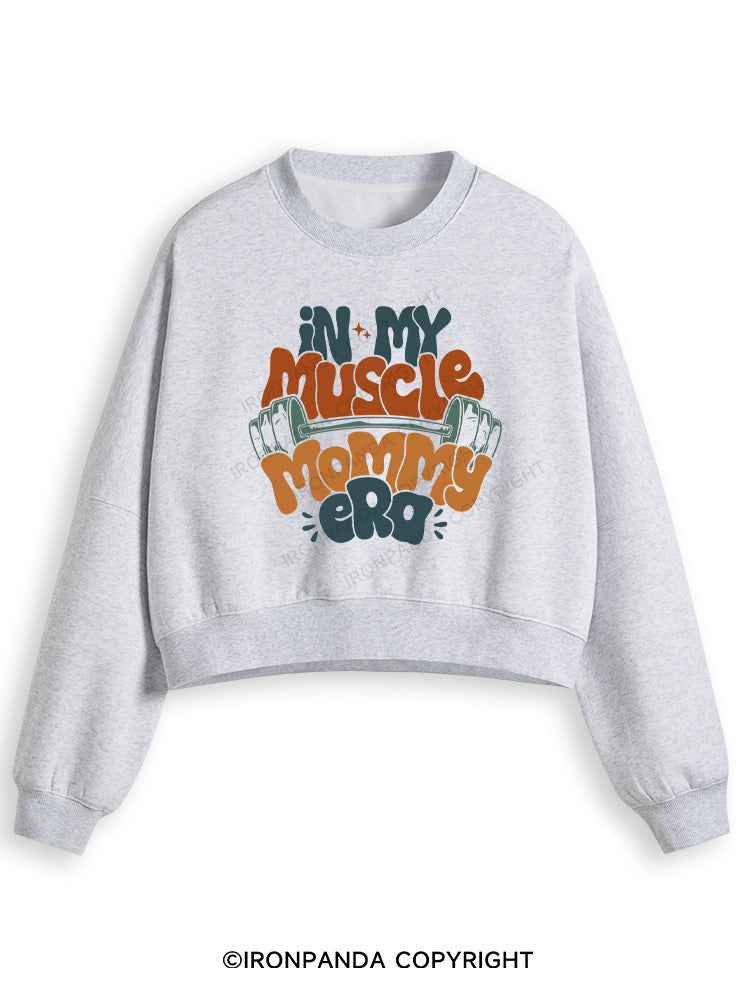 FUNNY WORKOUT Fleece Crop Sweatshirt