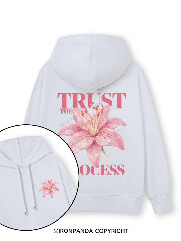 TRUST THE PROCESS Double-Sided Printed Classic Gym Hoodie
