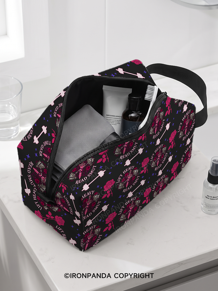 LIFT HEAVY READ SMUT FITNESS Toiletry Bag