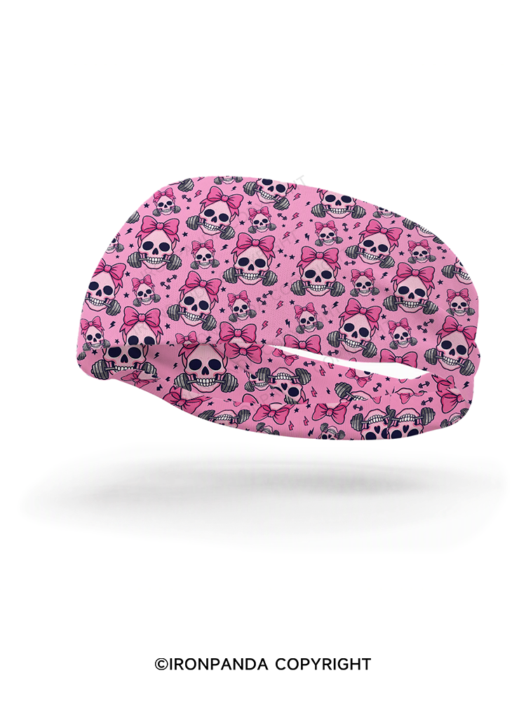 Girly Gym Skull Gym Headband