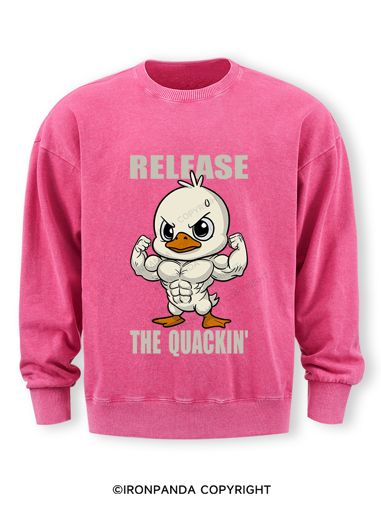 release the quackin' Washed Sweatshirt