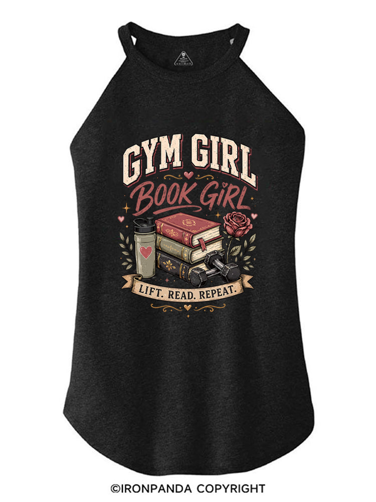 GYM GIRL BOOK GIRL ROCKER COTTON TANK
