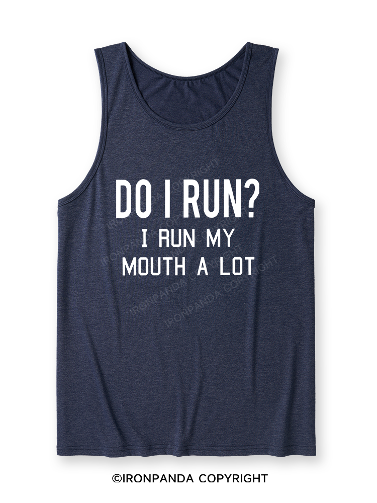 I RUN MY MOUTH Ultra Soft Heather Tank