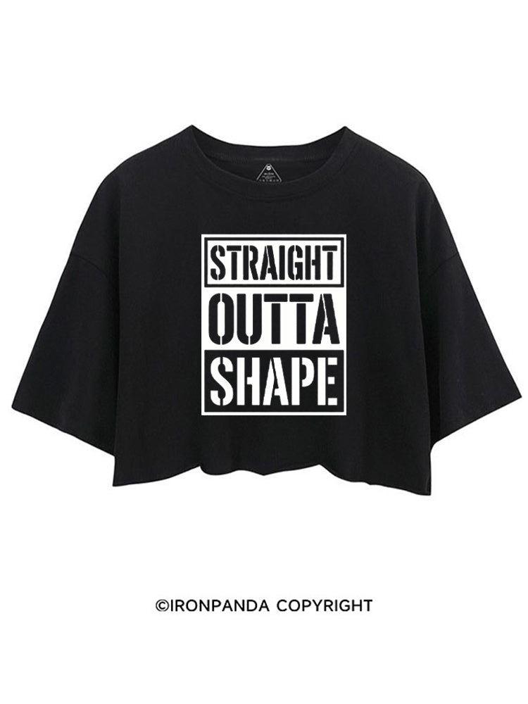 STRAIGHT OUTTA SHAPE CROP TOPS