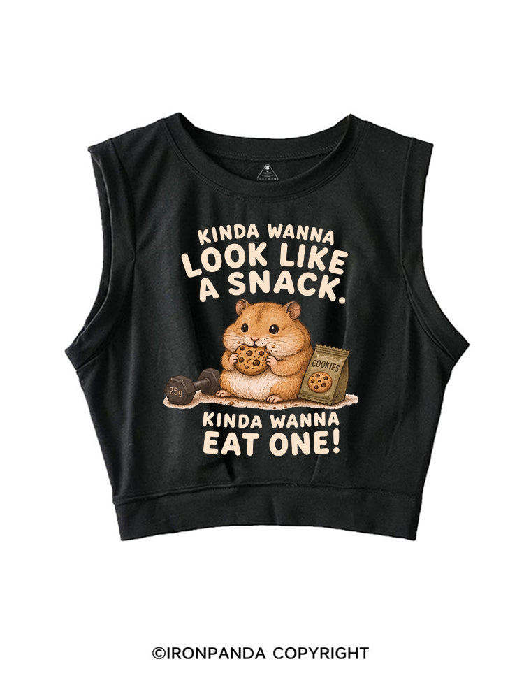 KINDA WANNA LOOK LIKE A SNACK, KINDA WANNA EAT ONE! SLEEVELESS CROP TOPS