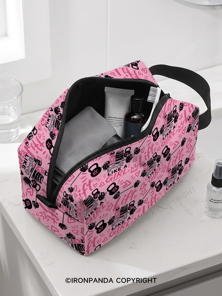 Lift Like a Girl Toiletry Bag