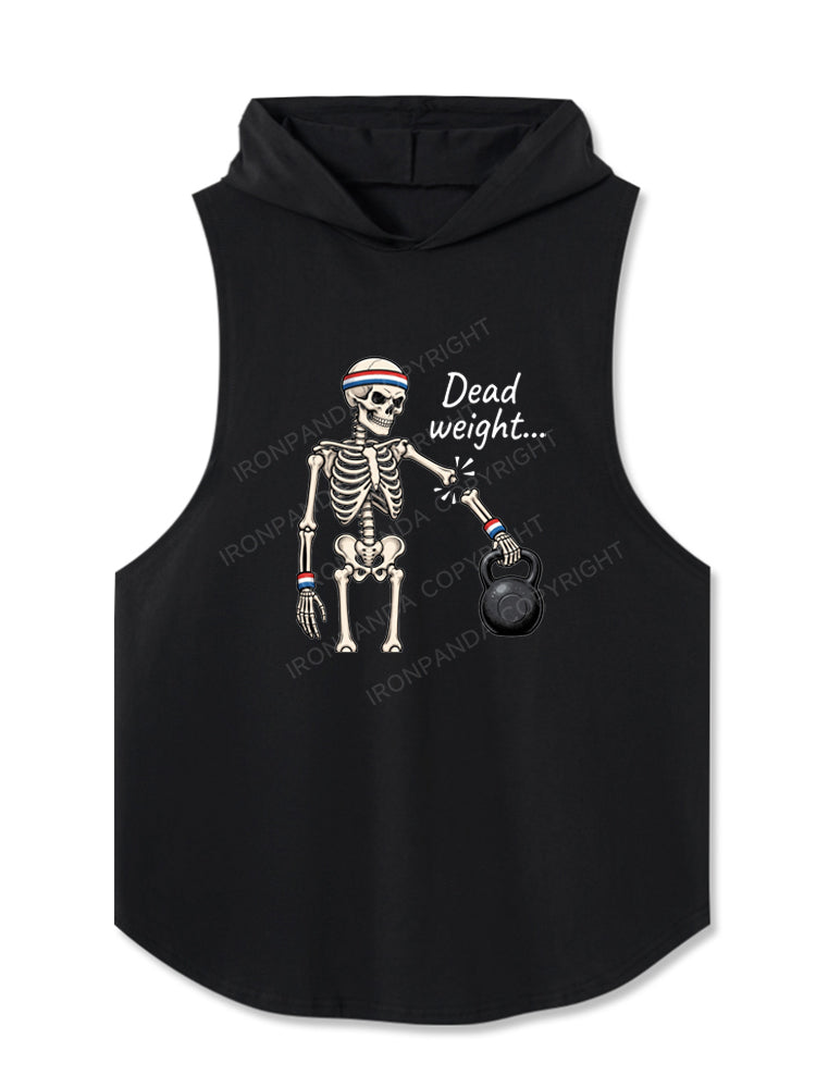 Dead Weight Funny Skeleton Hooded Tank