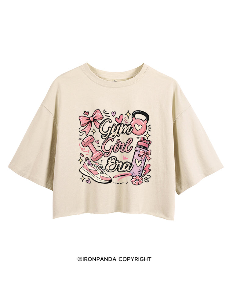 GYM GIRL ERA PINK WORKOUT CROP TOPS