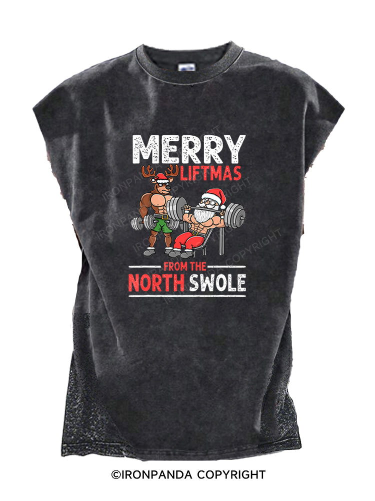 MERRY LIFTMAS FROM THE NORTH SWOLE Cut Off Tank