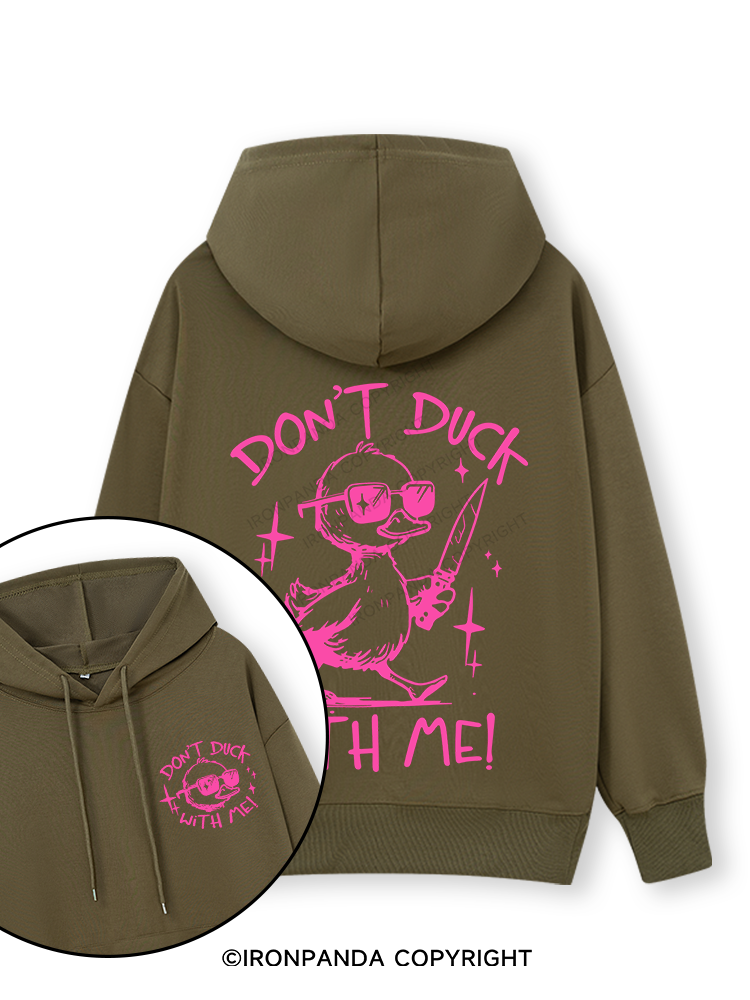 Don't duck with m Double-Sided Printed Classic Gym Hoodie