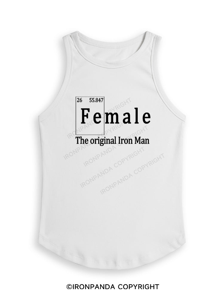 FEMALE THE ORIGINAL IRON MAN TRI ROCKER  Fitted Tank Top