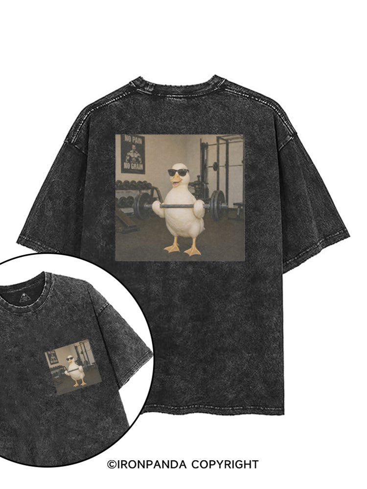 GYM BADDIE DUCK printed Gym Shirt