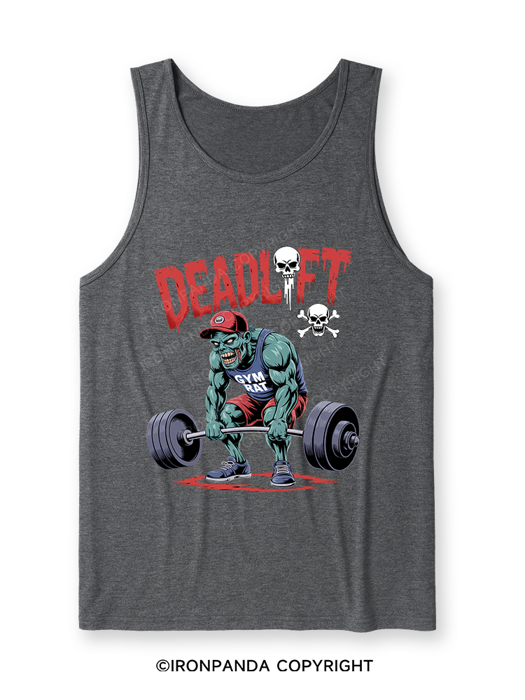 Zombie Funny Deadlift Ultra Soft Heather Tank