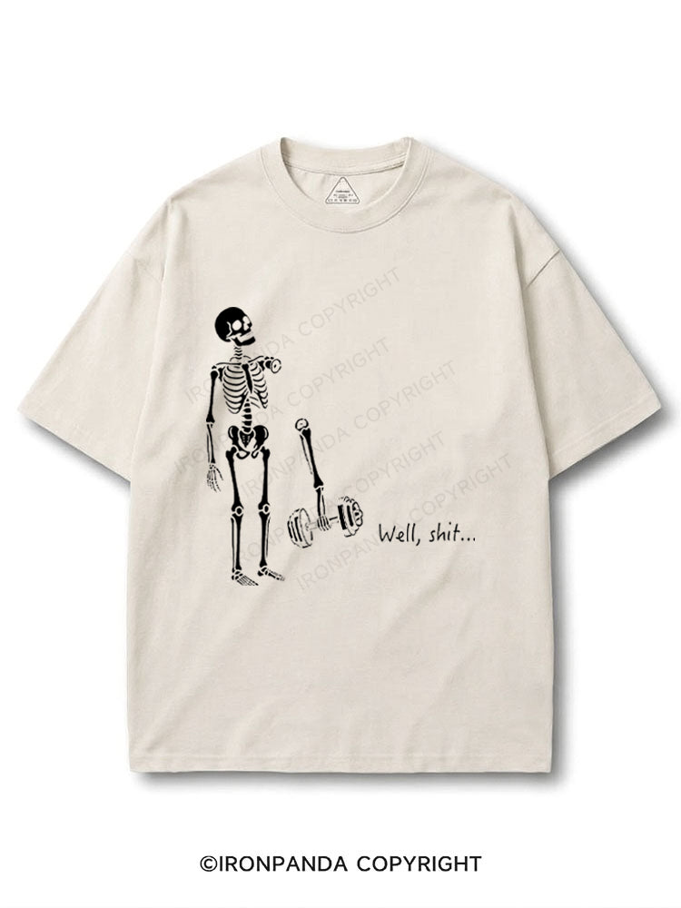 Well Shit Funny Skeleton COTTON PUMP COVER