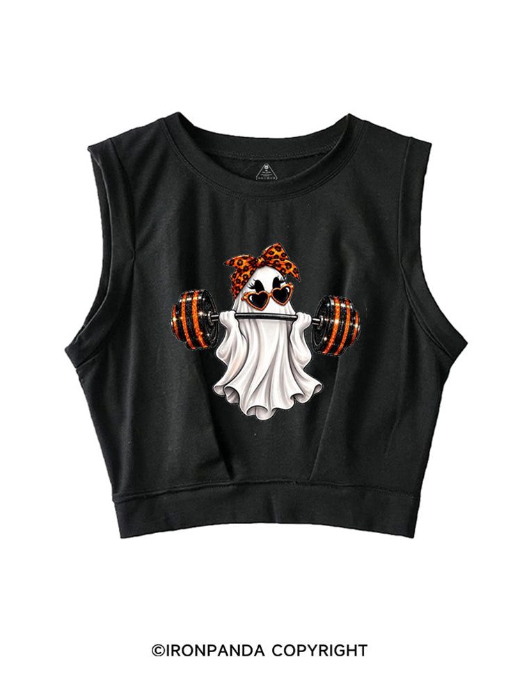 HALLOWEEN GLAM SPARKLE BOOTY BUILDER SLEEVELESS CROP TOPS