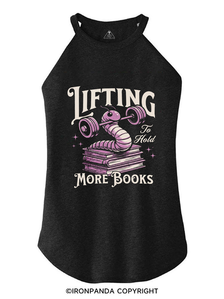 LIFTING TO HOLD MORE BOOKS BOOKISH WORKOUT ROCKER COTTON TANK