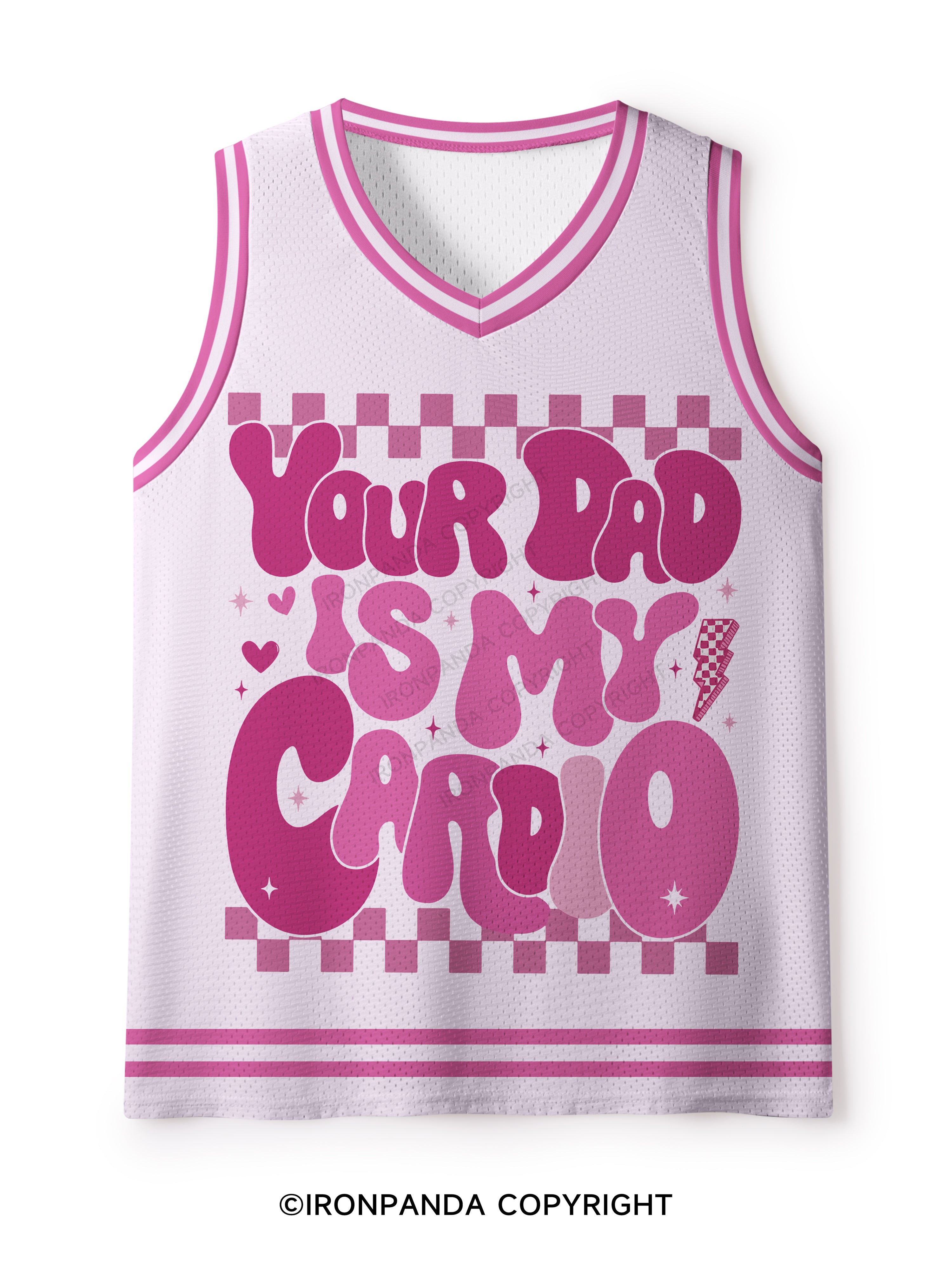 Your Dad Is My Cardio Mesh Tank Top