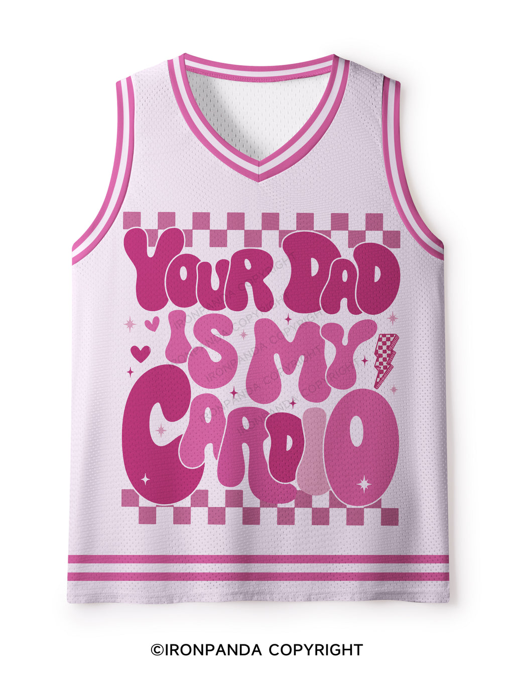 Your Dad Is My Cardio Mesh Tank Top