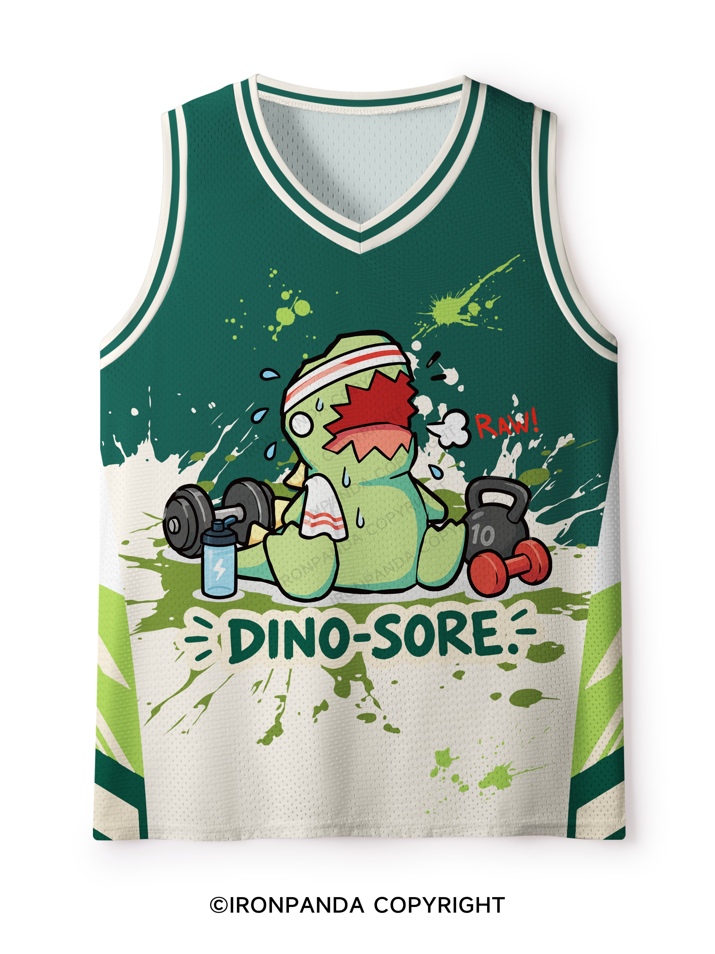 RAW! DINO-SORE Mesh Tank Top