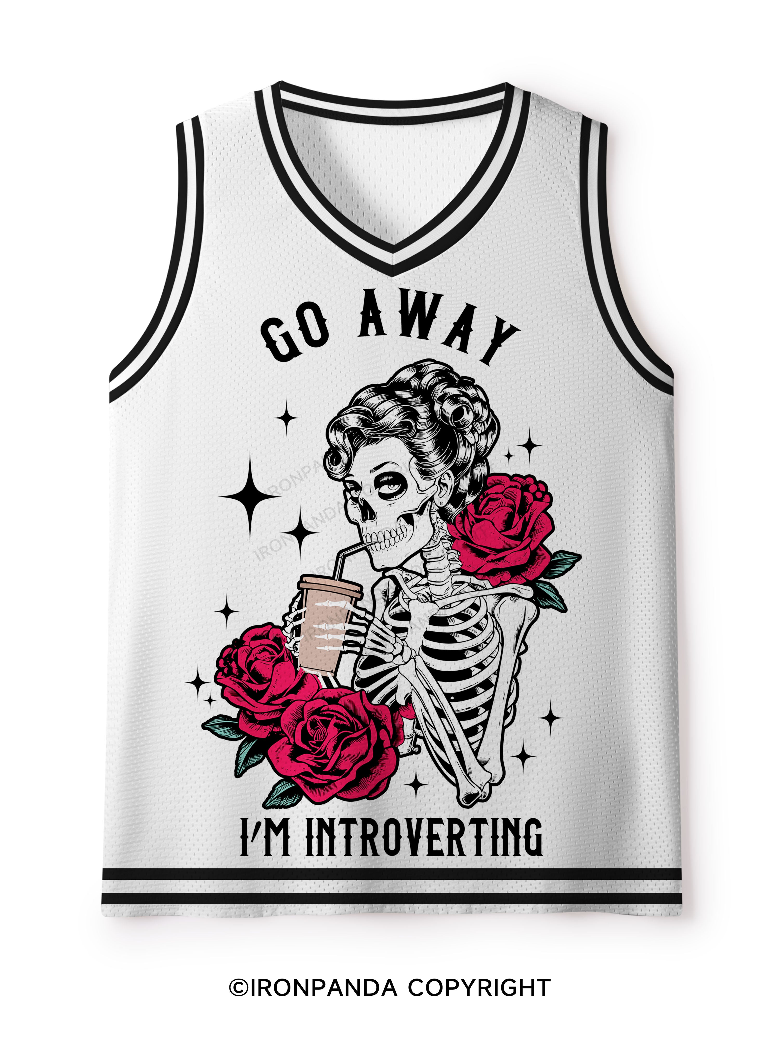 GO AWAY I'M INTROVERTING Mesh Tank Top