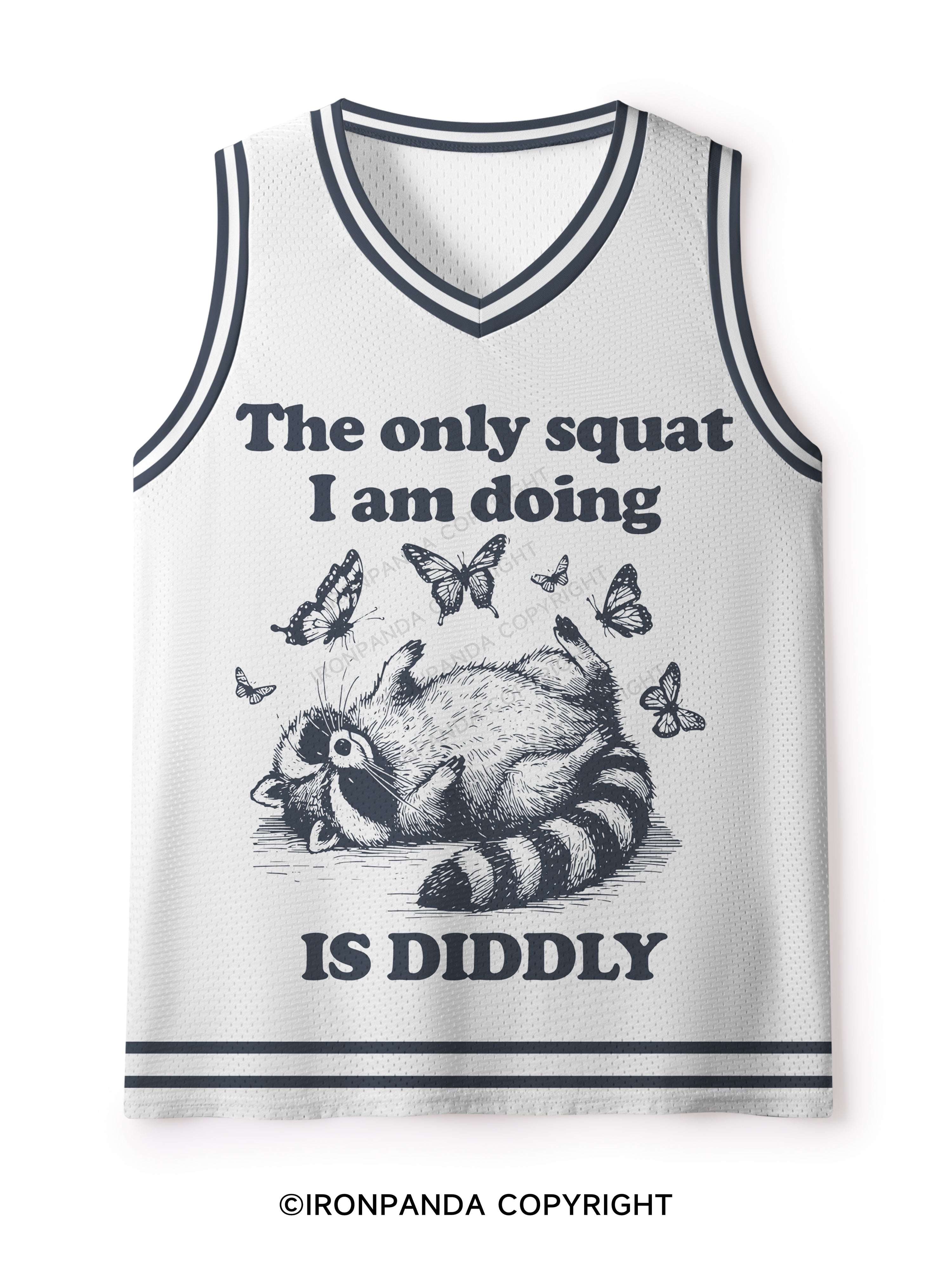 The Only Squat I’m Doing Is Diddly Mesh Tank Top