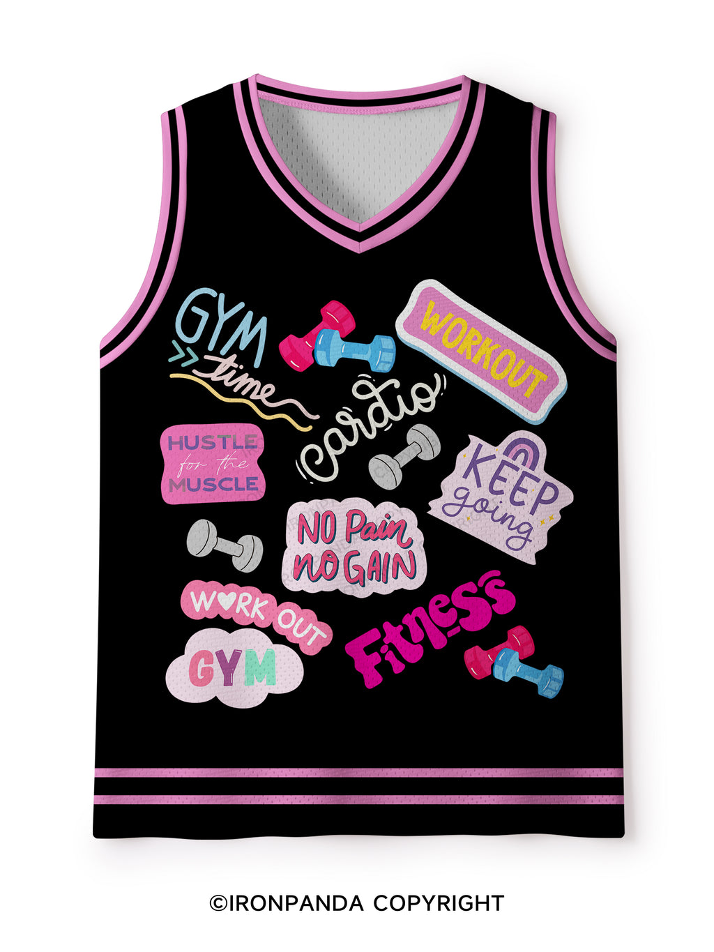 Colorful Fitness Mesh Tank Top