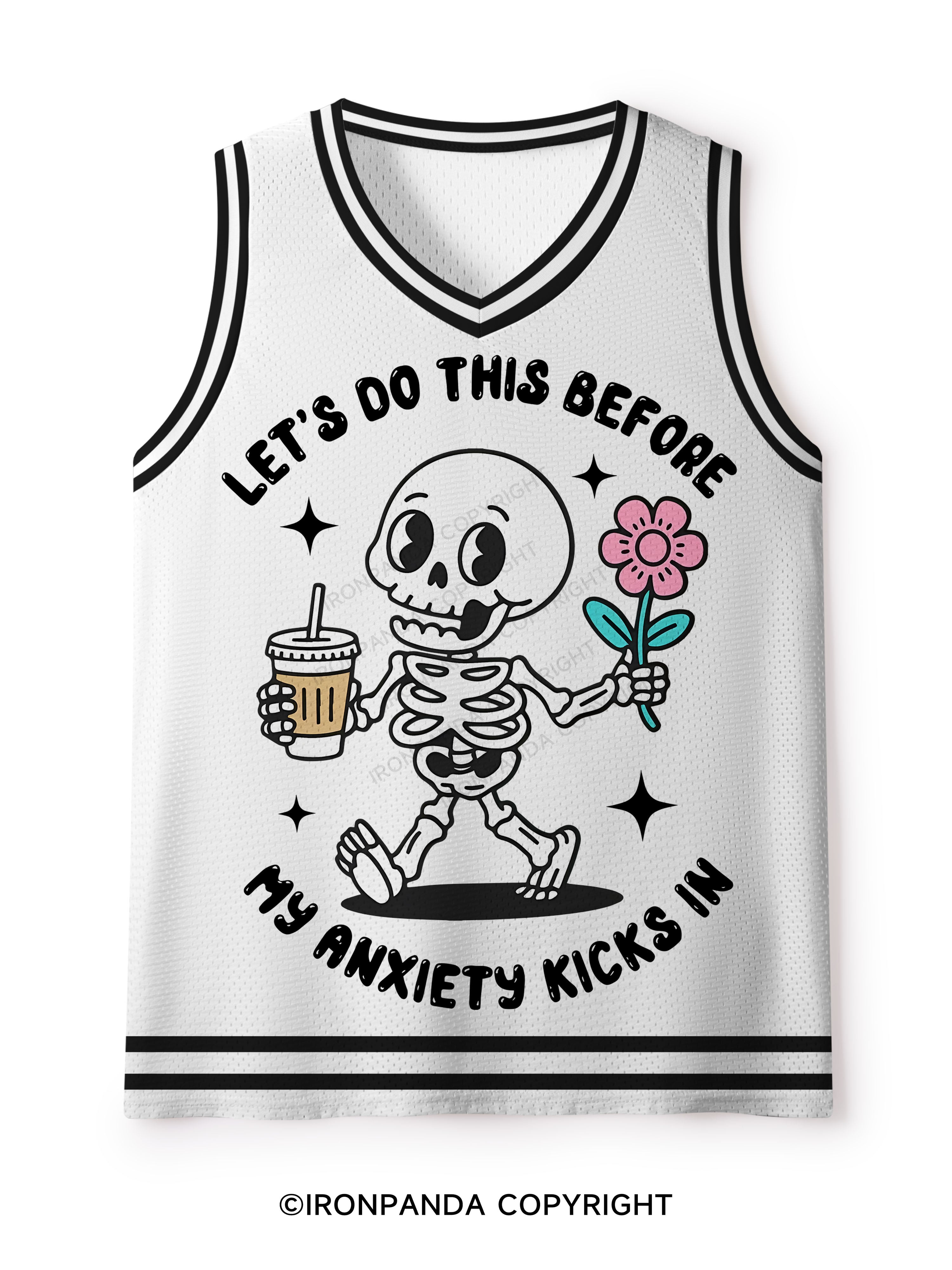 LET'S DO THIS BEFORE MY ANXIETY KICKS IN GYM Mesh Tank Top