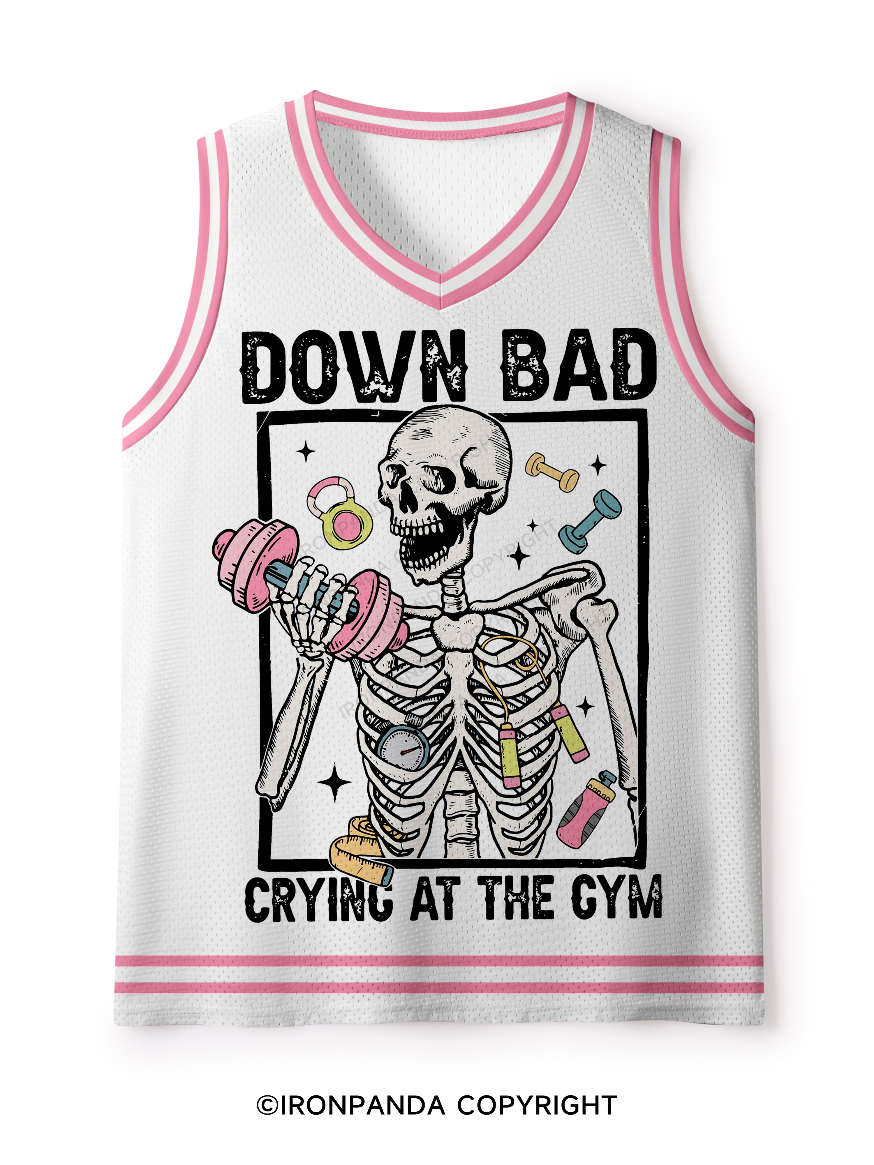Down Bad Crying At The Gym Mesh Tank Top