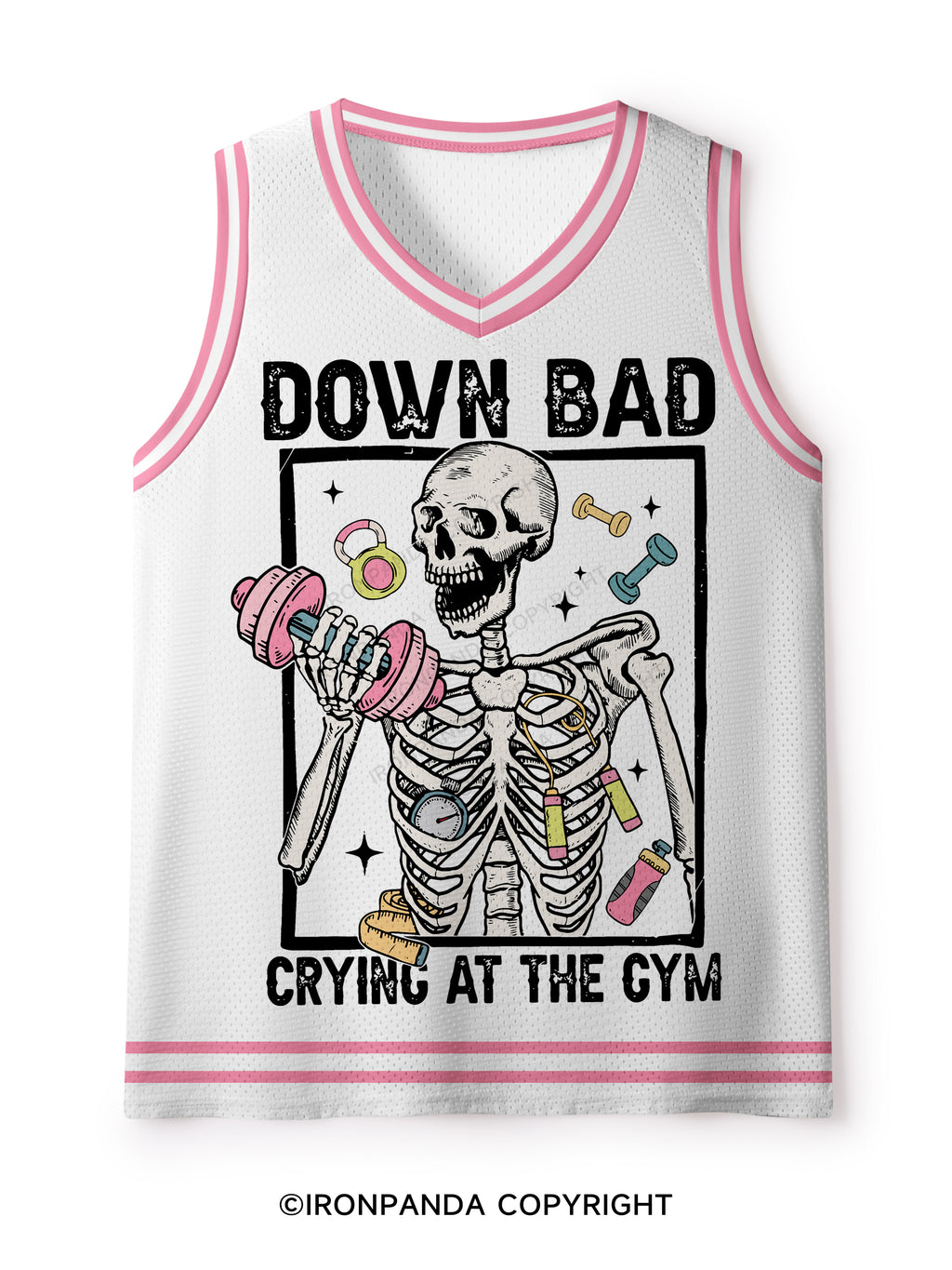 Down Bad Crying At The Gym Mesh Tank Top