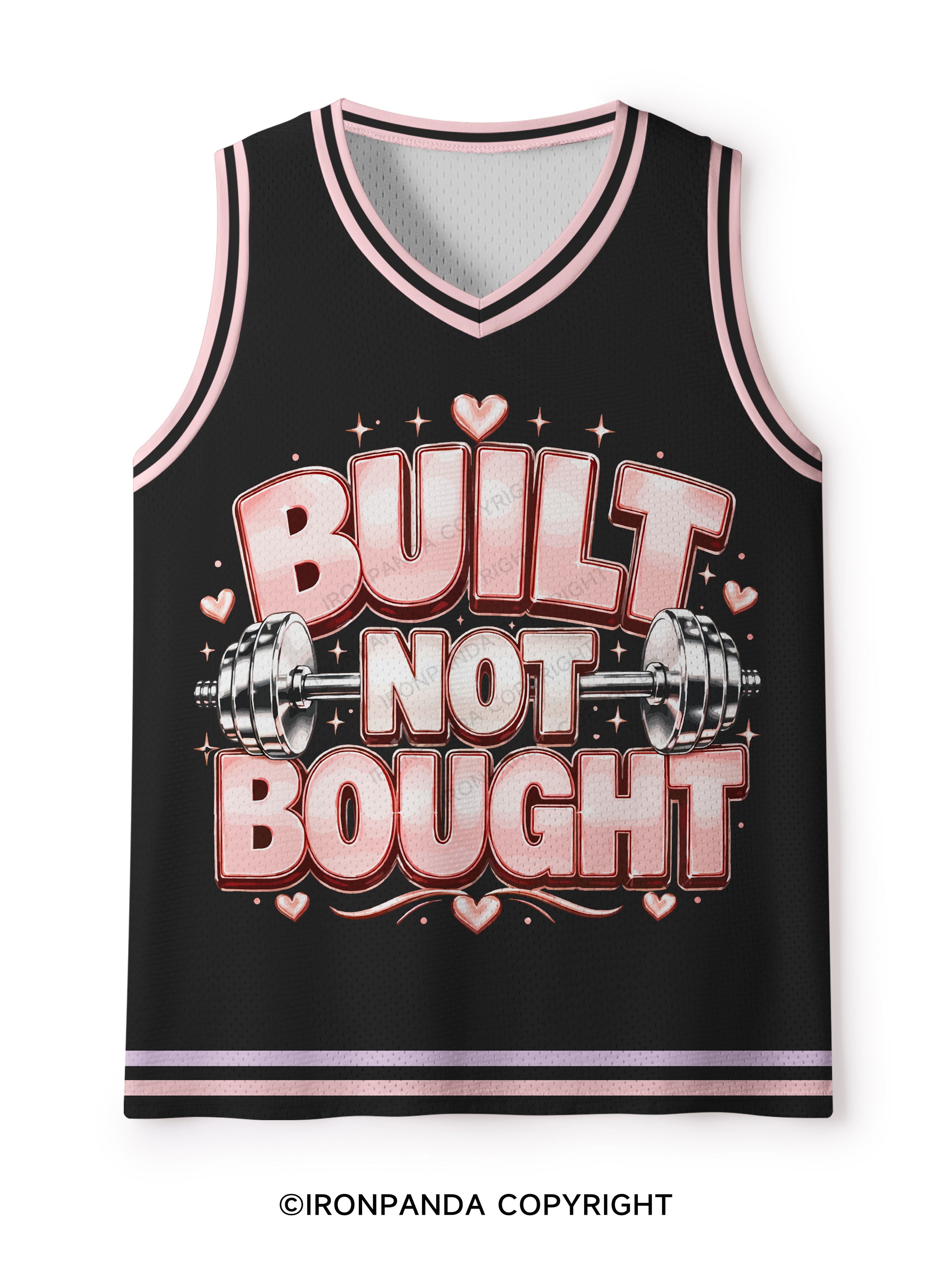 BUILT NOT BOUGHT POSITIVE GYM Mesh Tank Top
