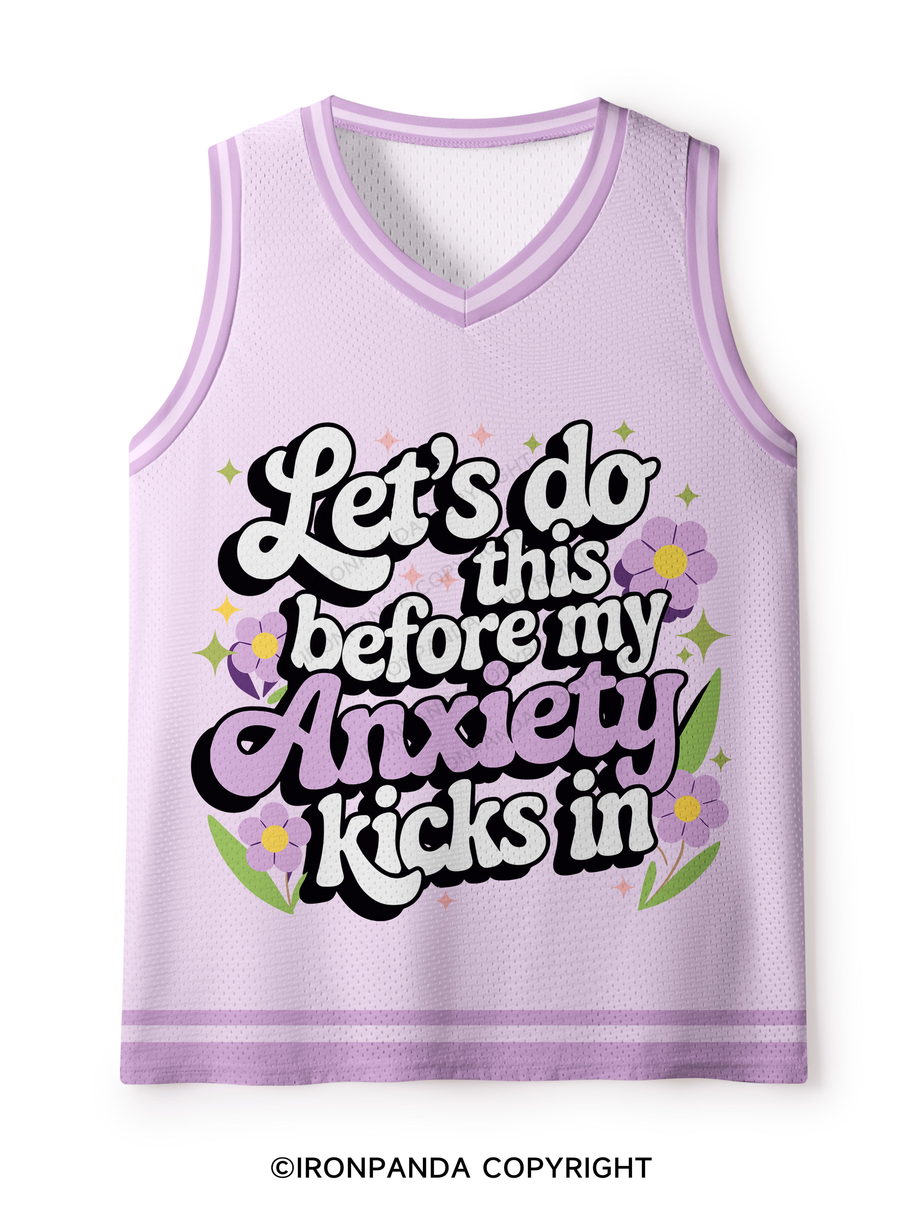 Let's do this before my anxiety kicks in funny Mesh Tank Top