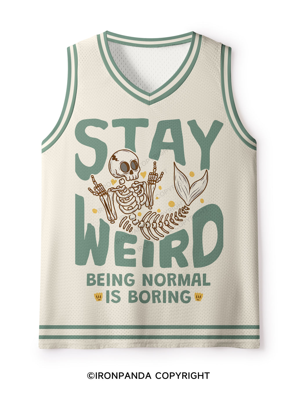 STAY WEIRD BEING NORMAL IS BORING Mesh Tank Top