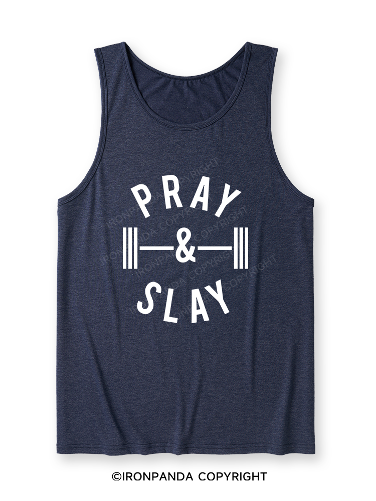 PRAY AND SLAY Ultra Soft Heather Tank