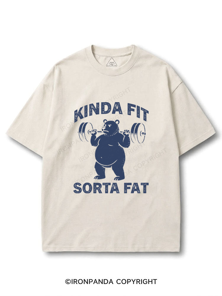 Kinda Fit Sorta Fat Humor Body Positive COTTON PUMP COVER