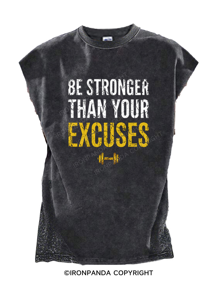 Be Stronger Than Your Excuses Cut Off Tank