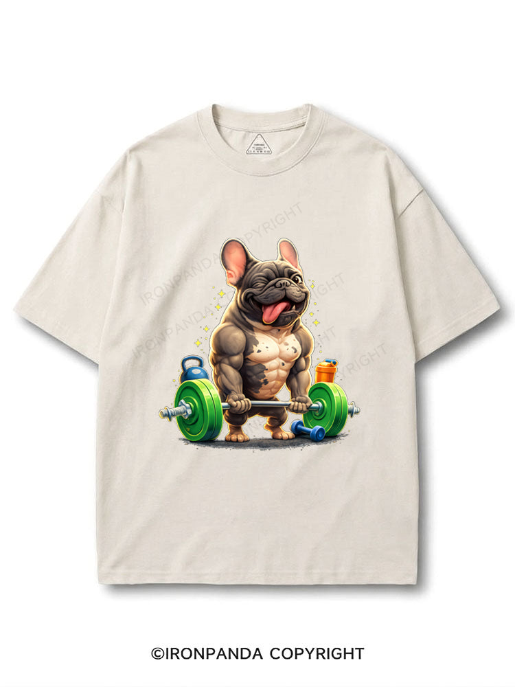Funny French Bulldog Bodybuilding COTTON PUMP COVER