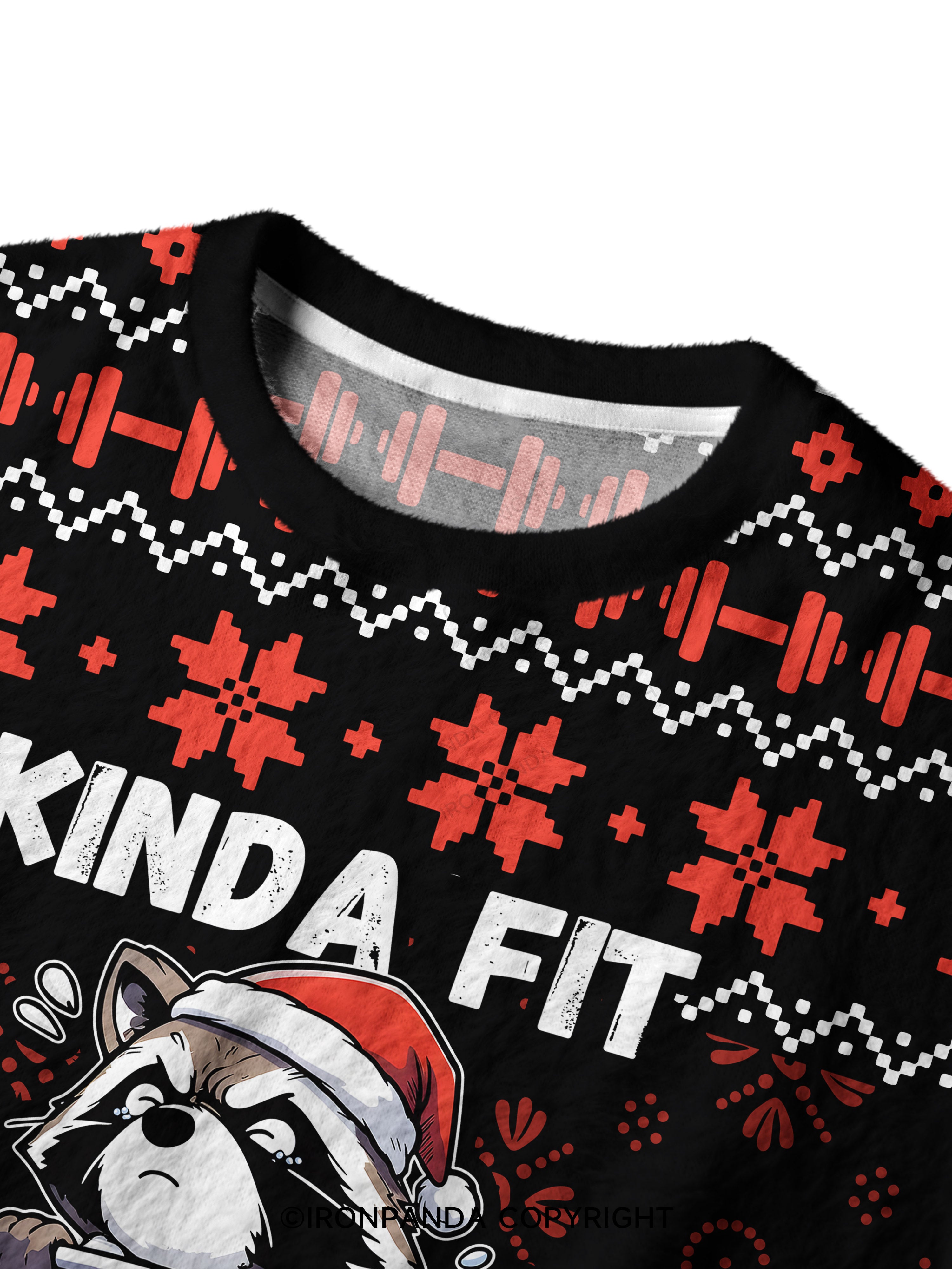 KINDA FIT, SORTA JOLLY Ugly Fuzzy Fleece Sweater