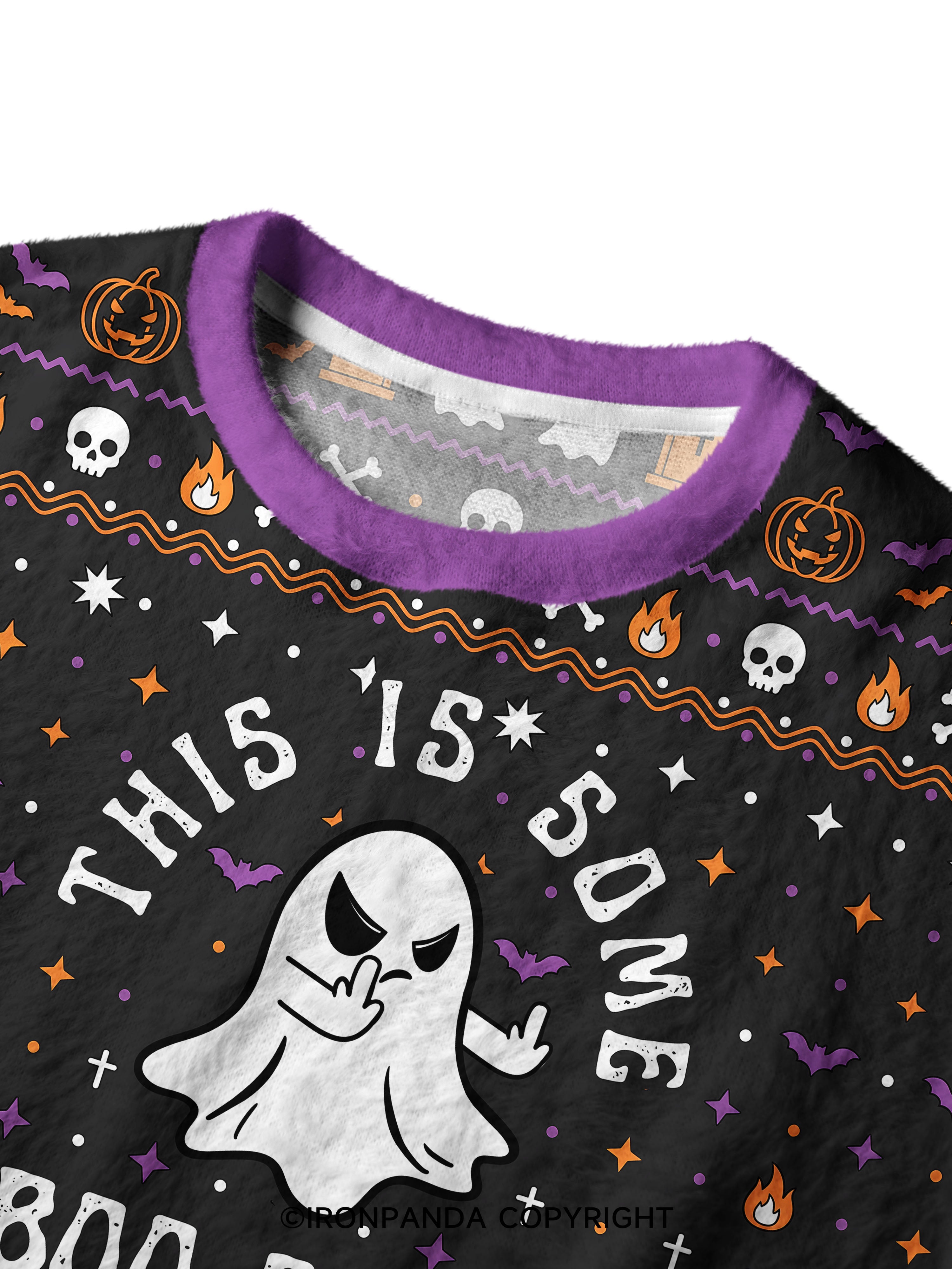 this is some boo sheet Ugly Fuzzy Fleece Sweater