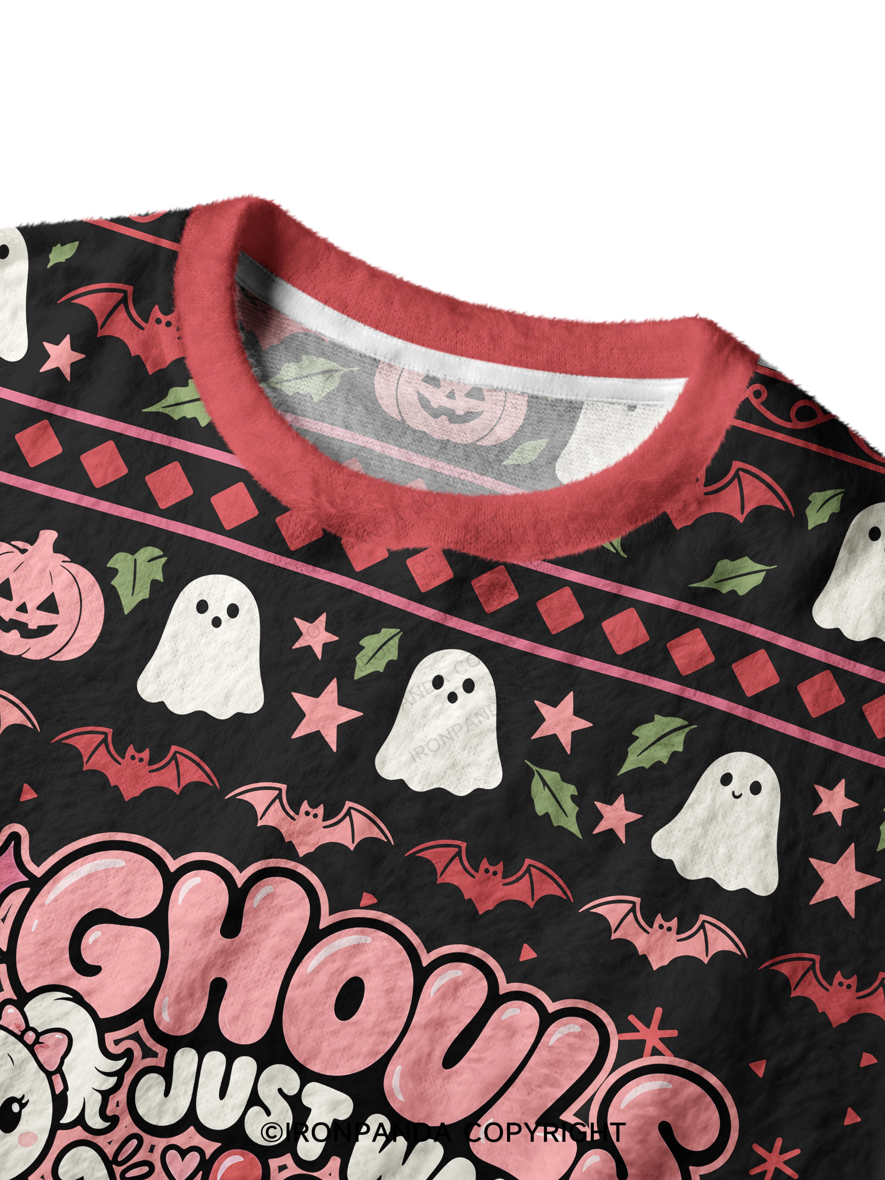 GHOULS JUST WANNA HAVE GUNS Ugly Fuzzy Fleece Sweater