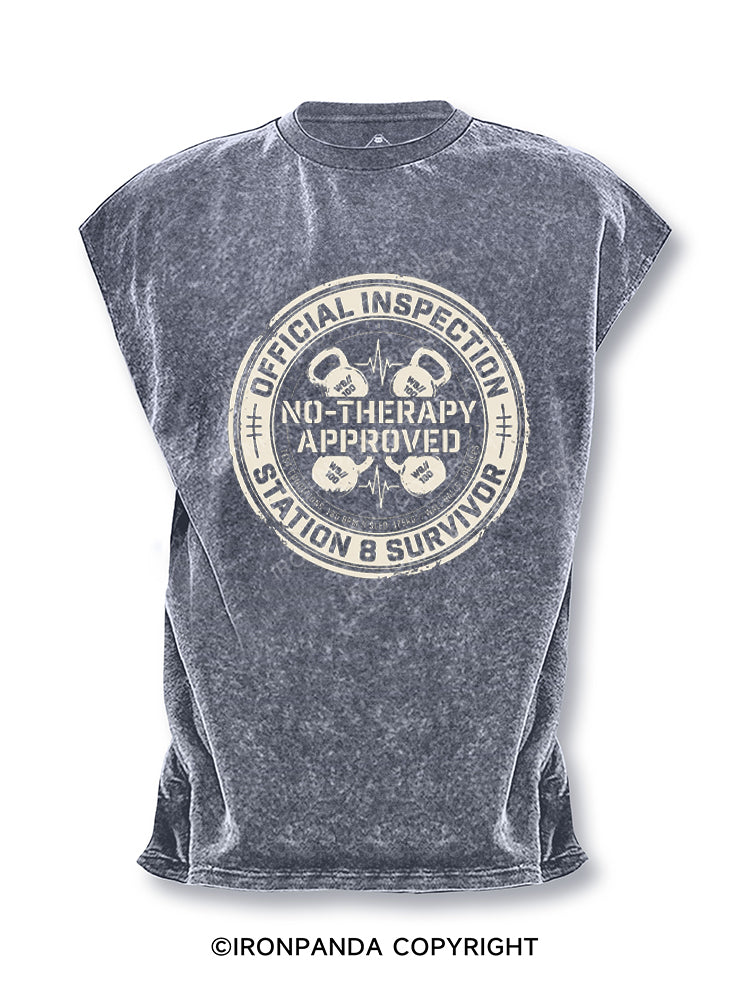 Functional Fitness Gym Humor - Station 8 Survivor Cut Off Tank