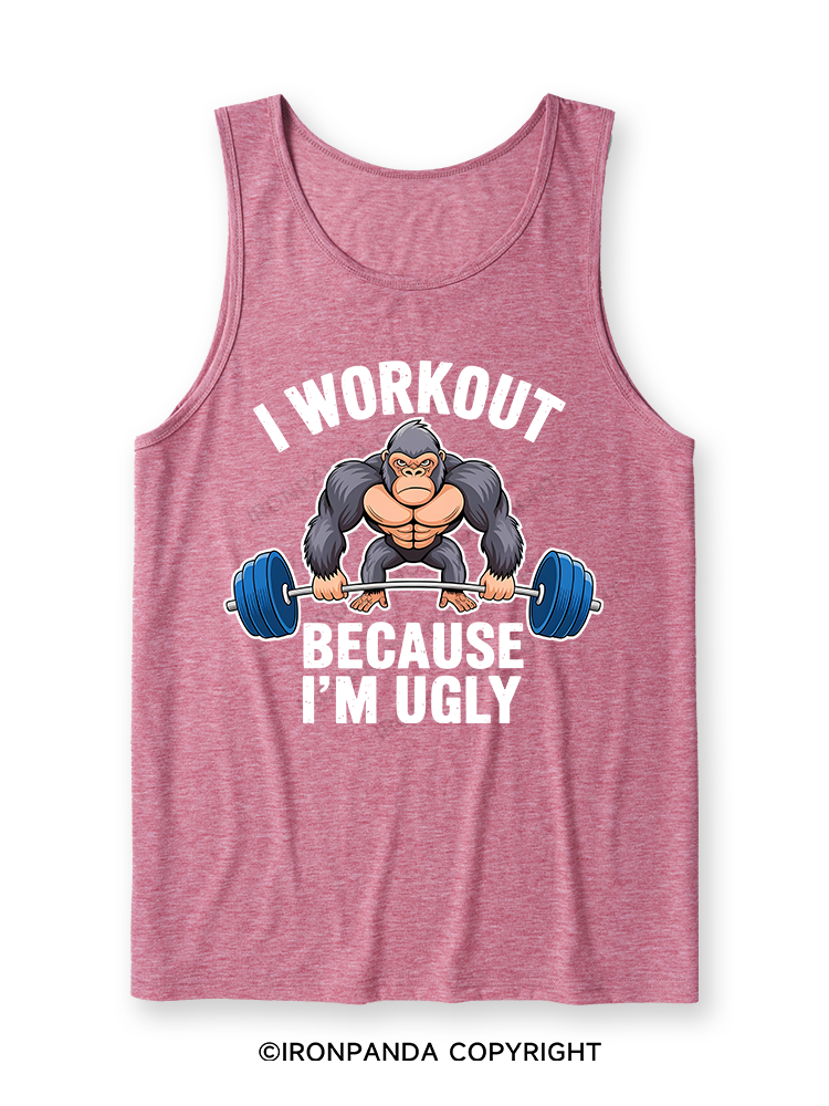 I workout because I'm ugly Ultra Soft Heather Tank