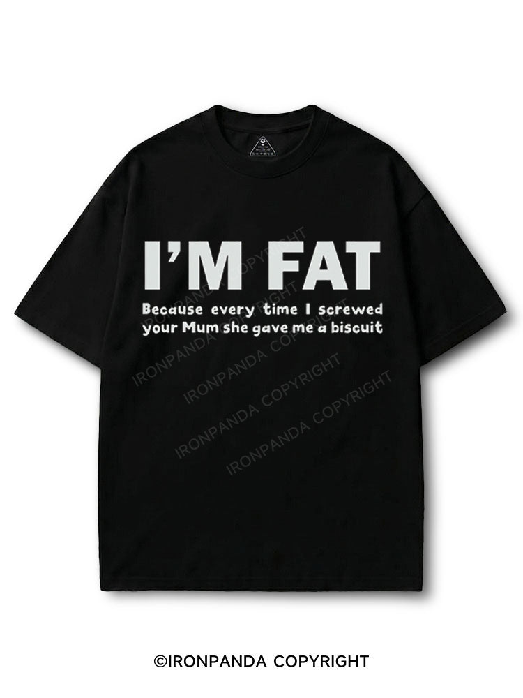 I'M FAT FUNNY COTTON PUMP COVER