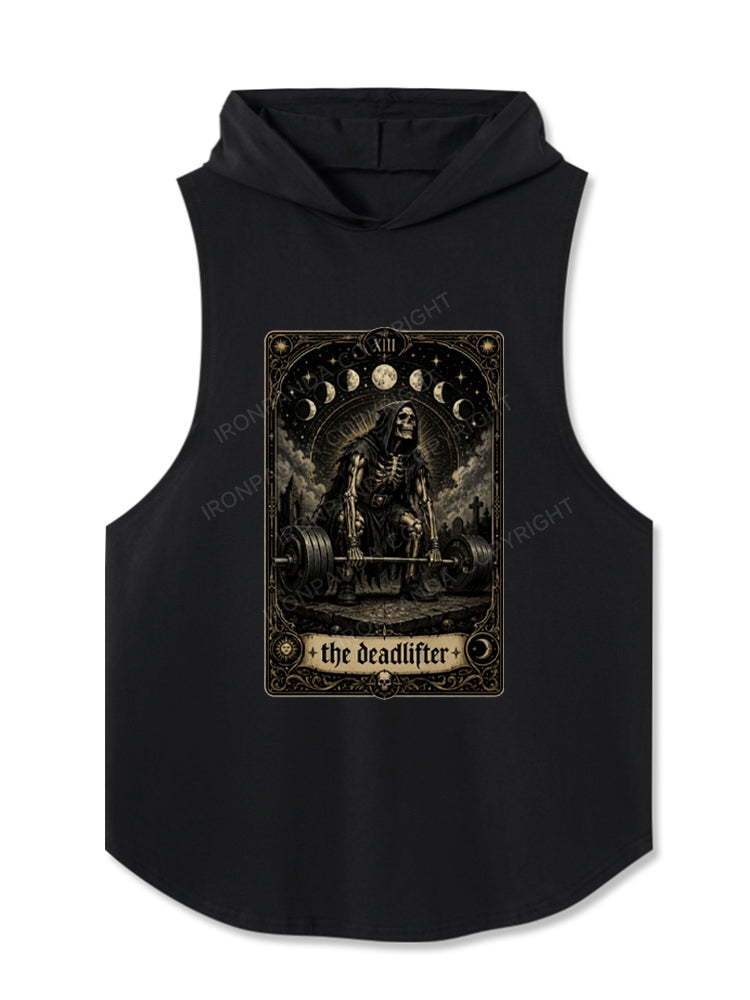 The Deadlifter Gothic Skeleton Hooded Tank