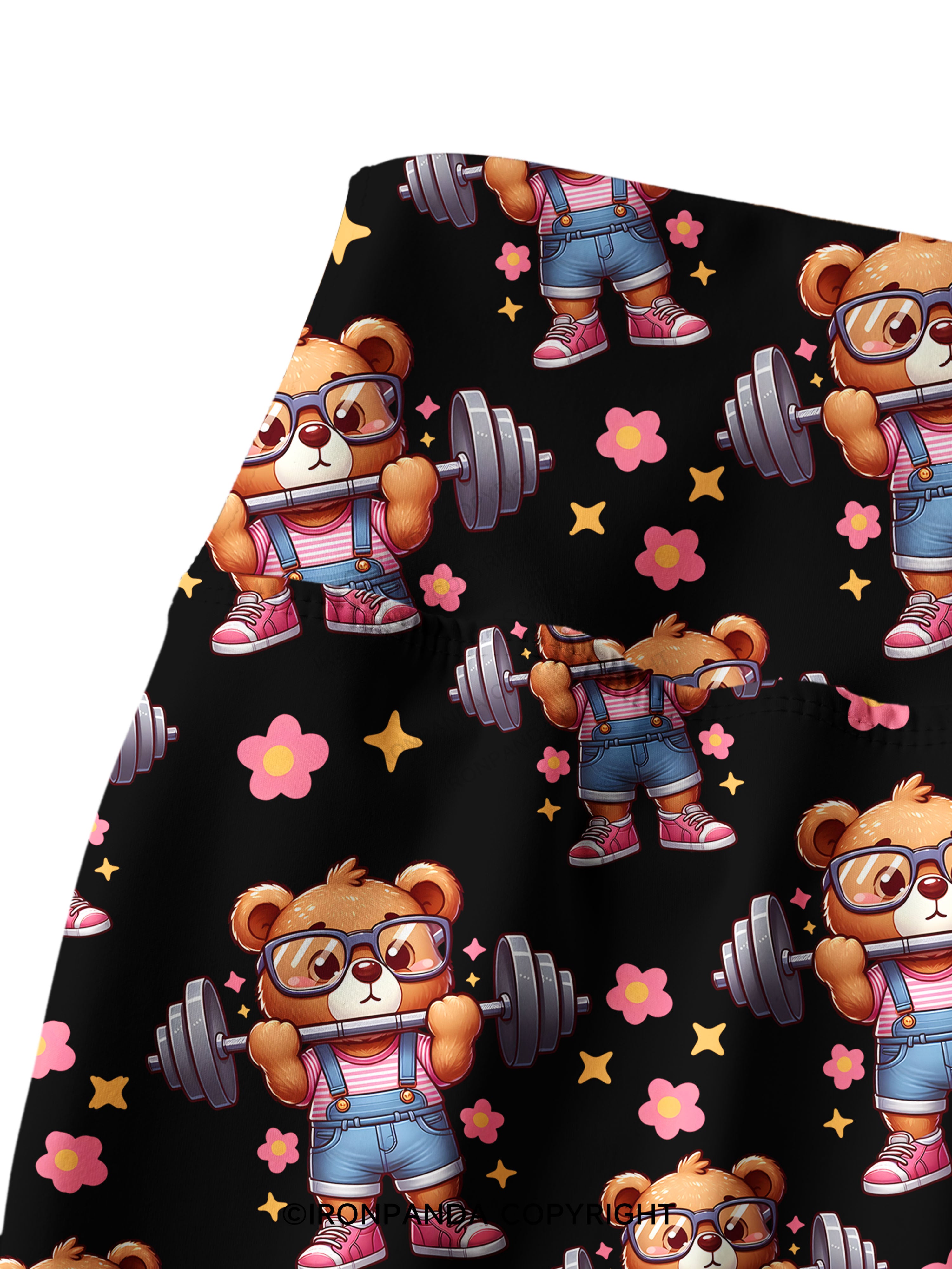 KINDA STRONG, SORTA FLUFFY Printed Yoga Pants