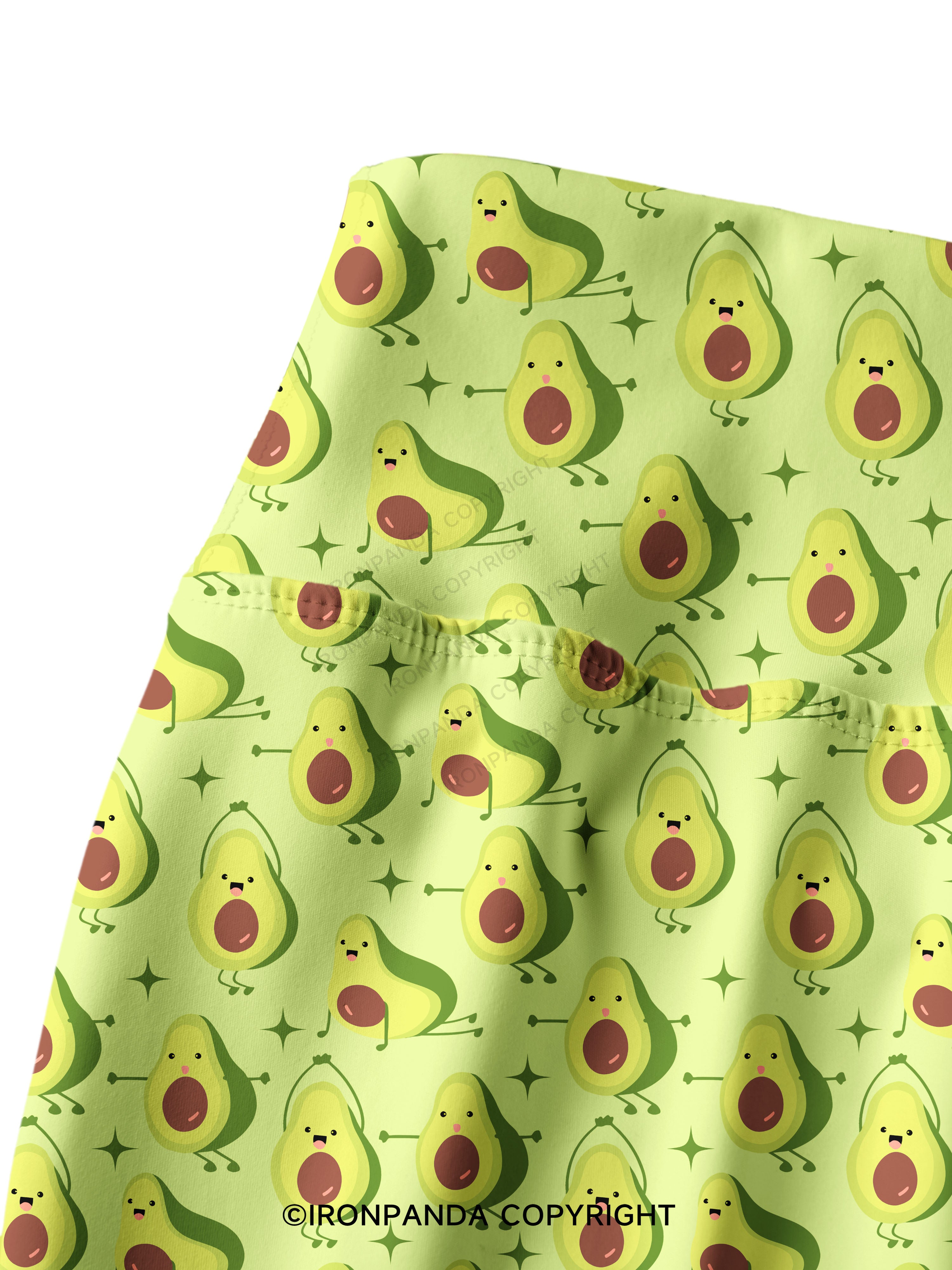 Burpee Avocado Printed Yoga Pants